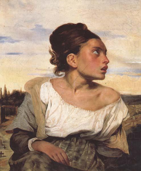 Orphan Girl at the Cemetery (mk45), Eugene Delacroix